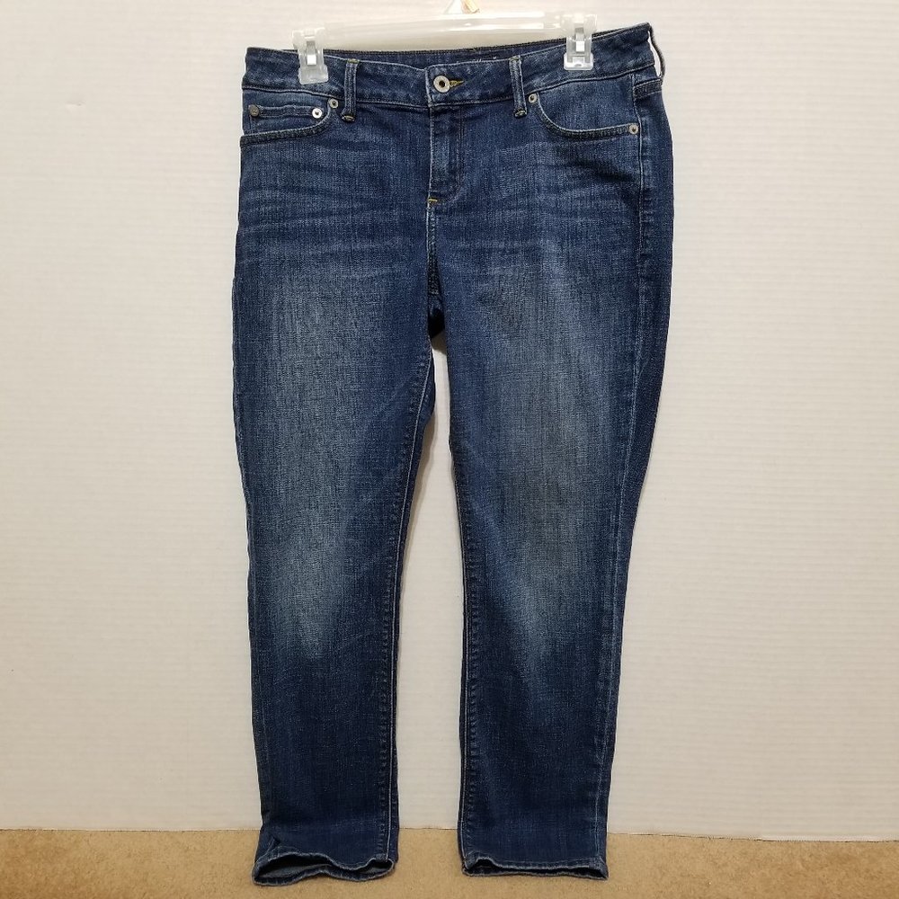 Lucky Brand jeans 8/29 Lolita Capri denim whiskered cropped stretch